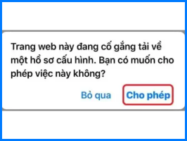 Permission prompt screenshot